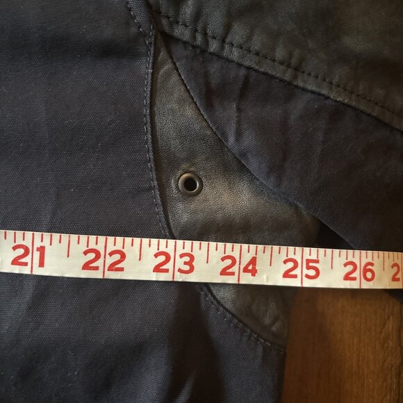 Lucky Brand Leather And Cloth Jacket Size 2XL Zip Pockets - Picture 5 of 7